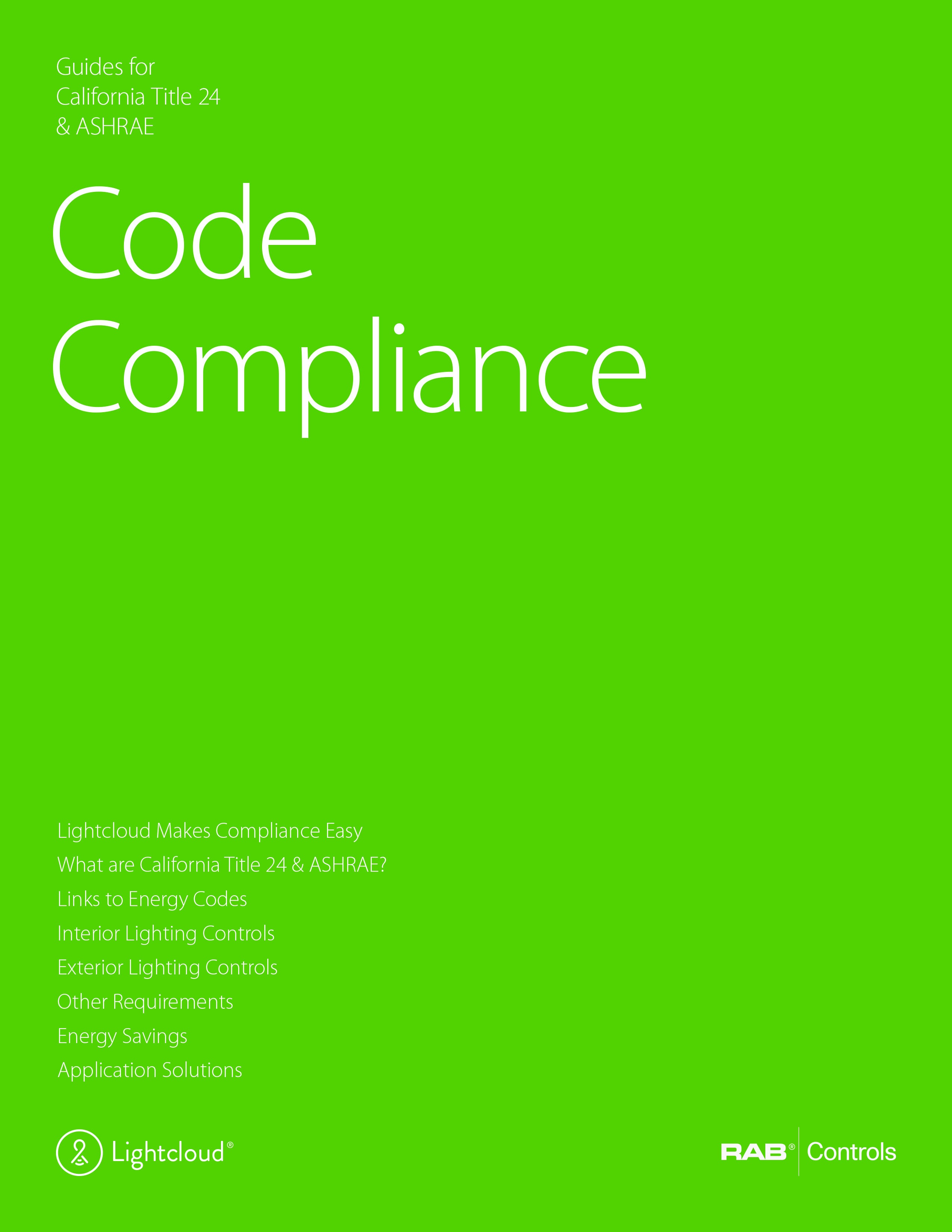 Energy Code Compliance Solutoins for Lighting Controls Lightcloud
