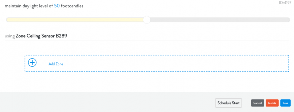 Lightcloud Daylight Device Settings