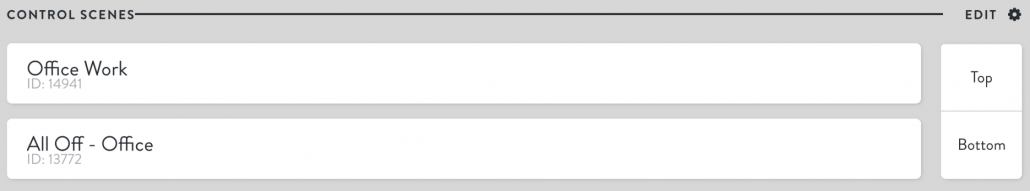 Lightcloud Dimmer Settings