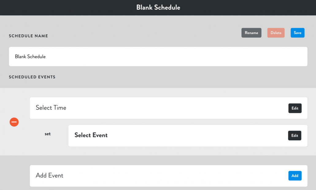 Lightcloud Schedules