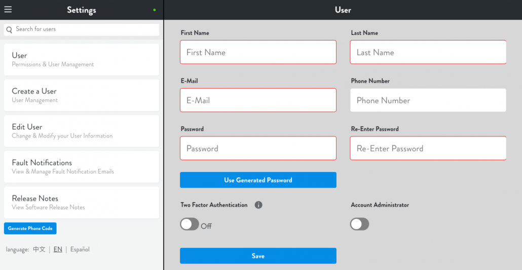 Lightcloud User Management