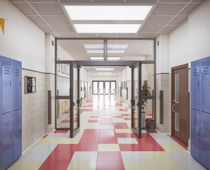 School hallway